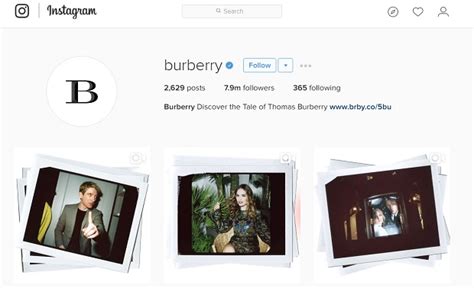 burberry ig|burberry instagram page.